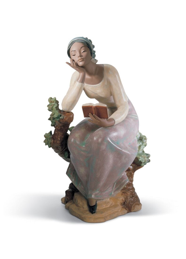 Figurina Ragazza che legge in Lladró
