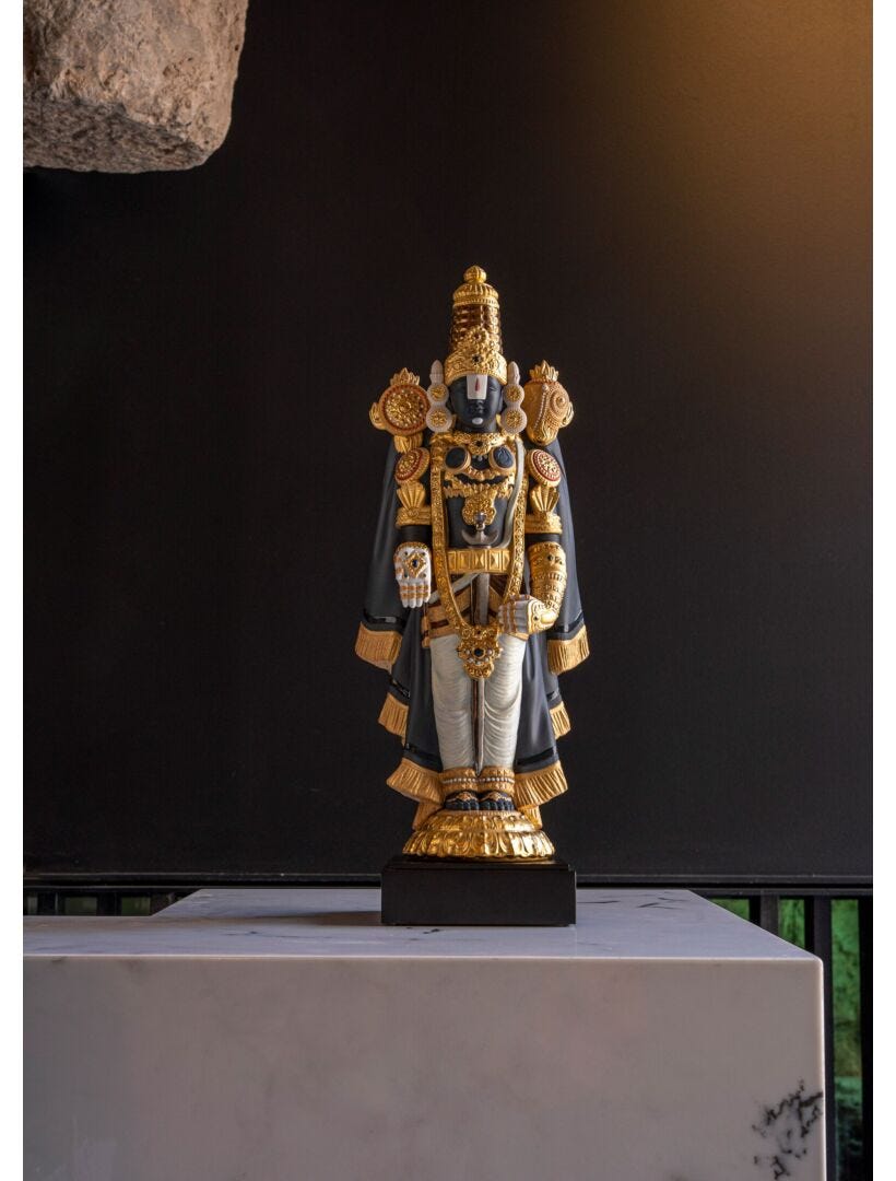 Lord Balaji Sculpture . Limited Edition - Lladro-India