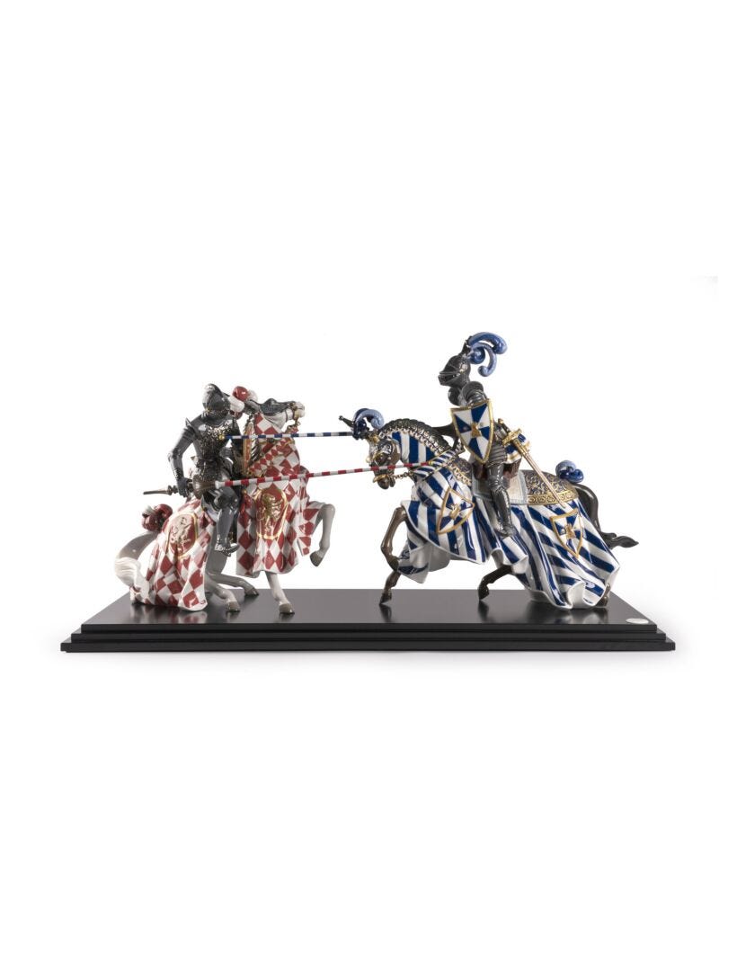 Medieval Tournament Sculpture. Limited Edition - Lladro-USA