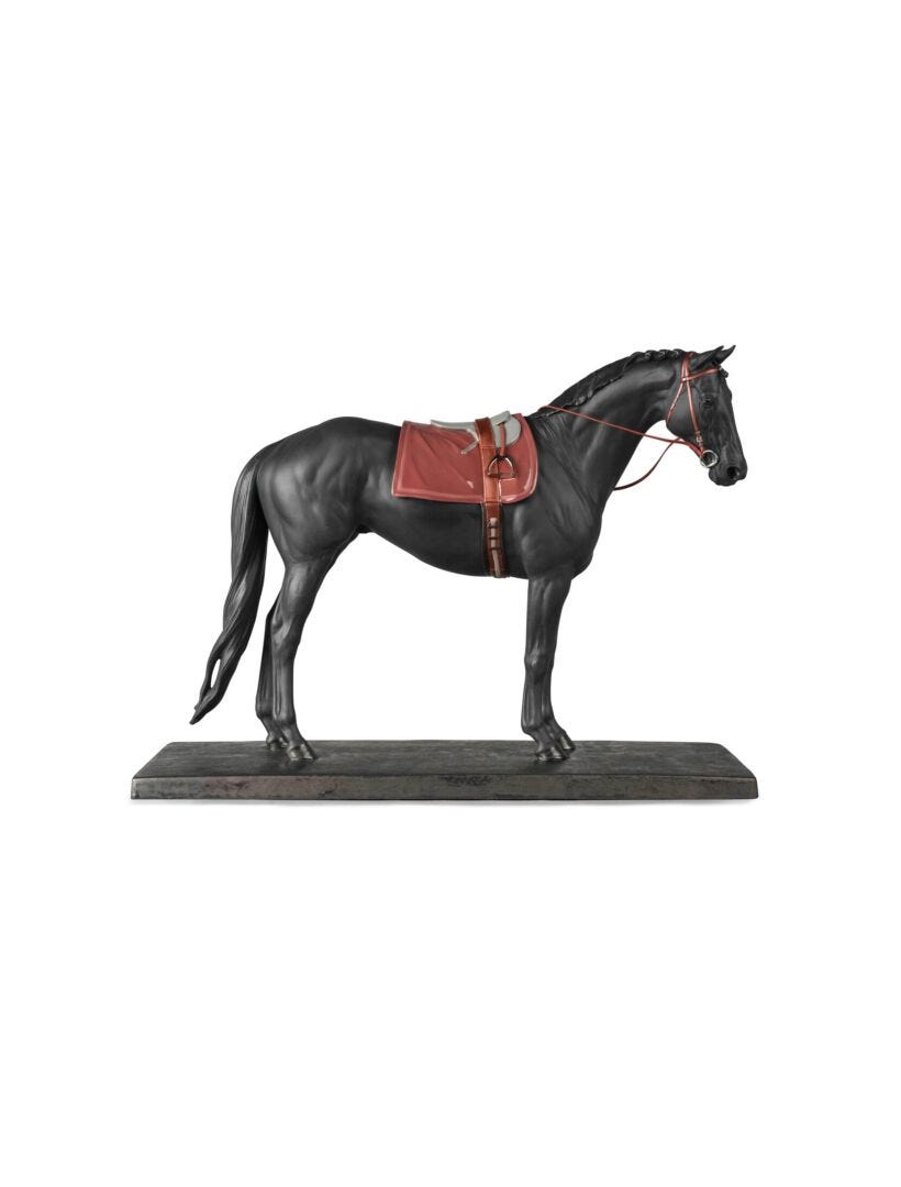 馬の彫刻　サラブレッド