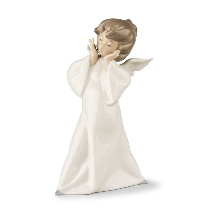 Mime Angel Figurine in Lladró