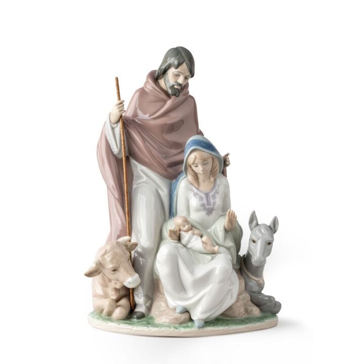 Joyful Event Nativity Figurine in Lladró