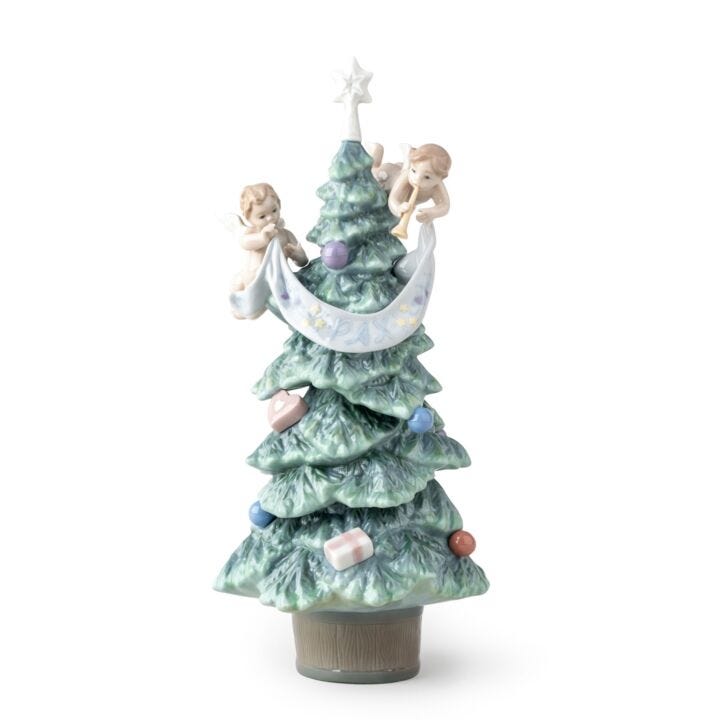 Evergreen of Peace Tree Figurine in Lladró