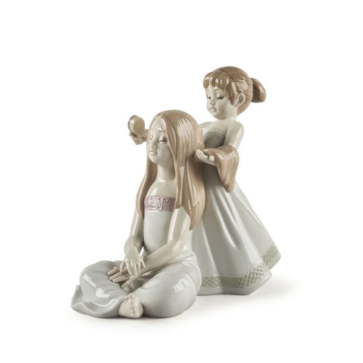 Lladro Peruvian Girl With Baby 1972-81 4822G Porcelain Figurine