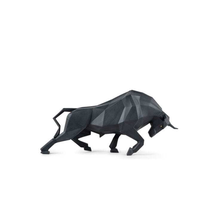 Escultura Toro. Negro mate en Lladró