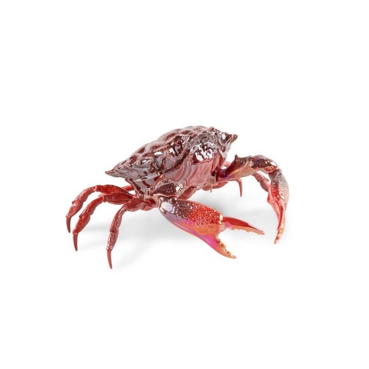 Crab Sculpture. Red in Lladró