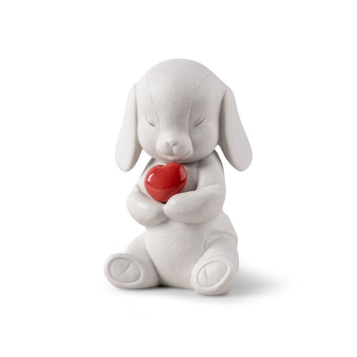 Buddy-Caring puppy Figurine in Lladró