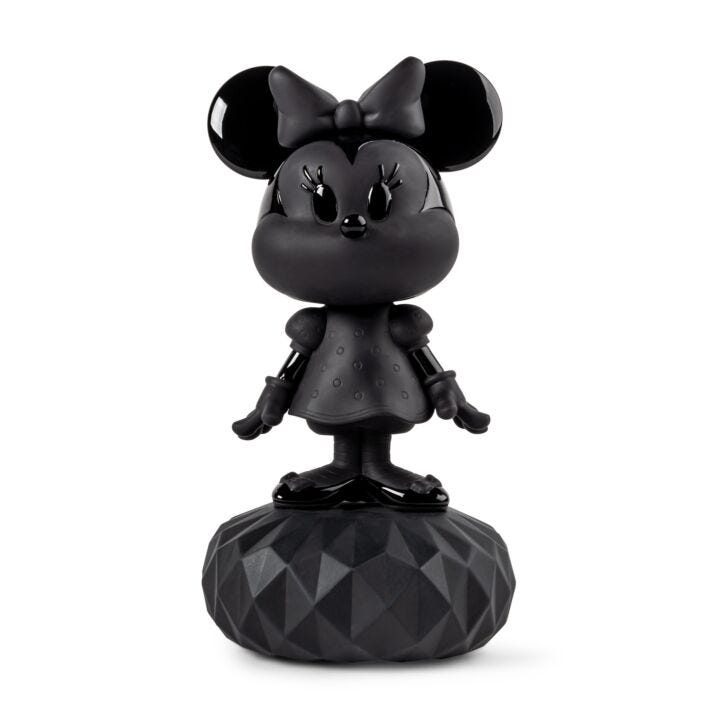 Minnie Total Black Sculpture in Lladró