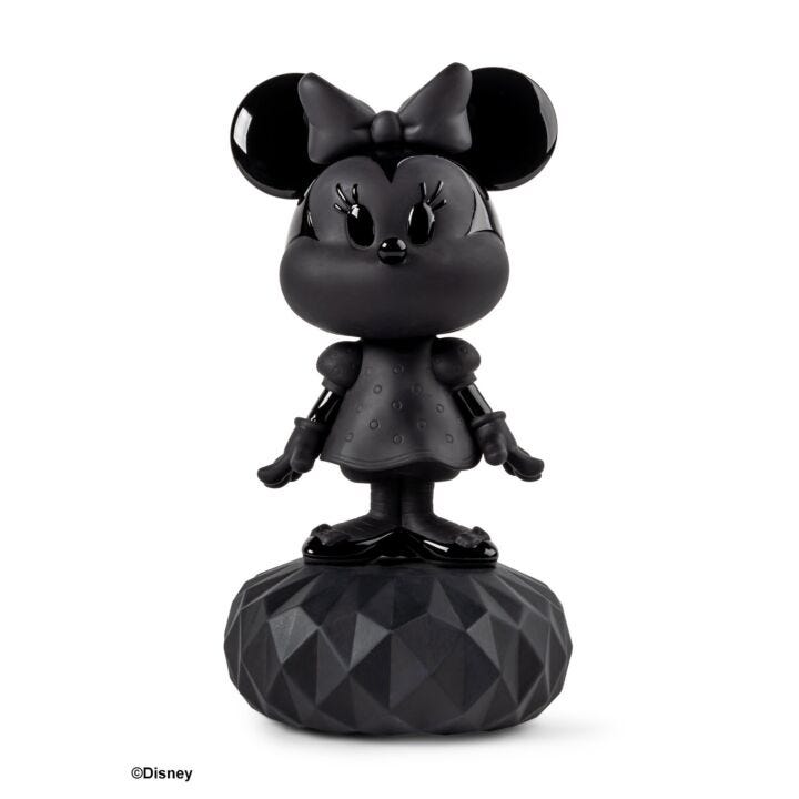 Minnie Total Black Sculpture in Lladró