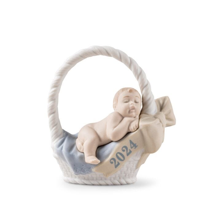 Born in 2024 Boy Figurine in Lladró