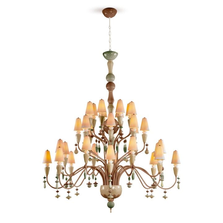 Ivy and Seed 32 Lights Chandelier. Large Model. Spices (CE/UK) in Lladró