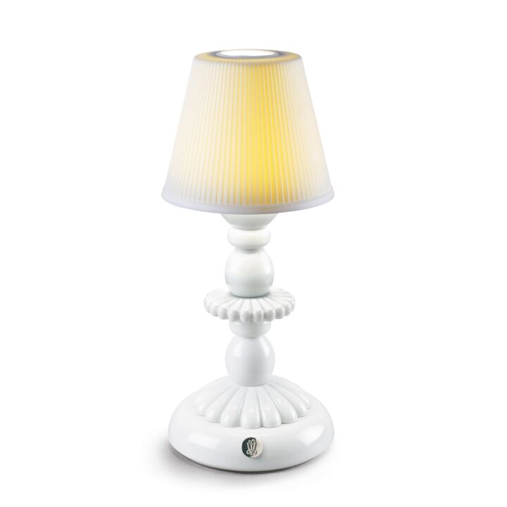 Lotus Firefly Table Lamp. White in Lladró