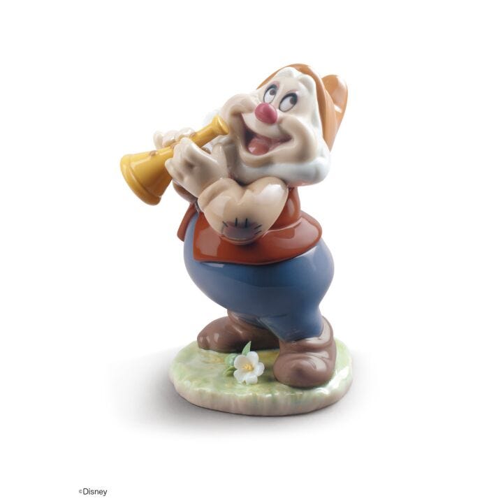Happy Snow White Dwarf Figurine in Lladró
