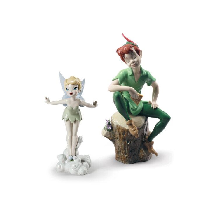 Peter Pan and Tinkerbell Set en Lladró