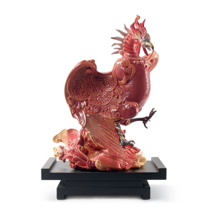 Rise of The Phoenix Sculpture. Limited Edition in Lladró
