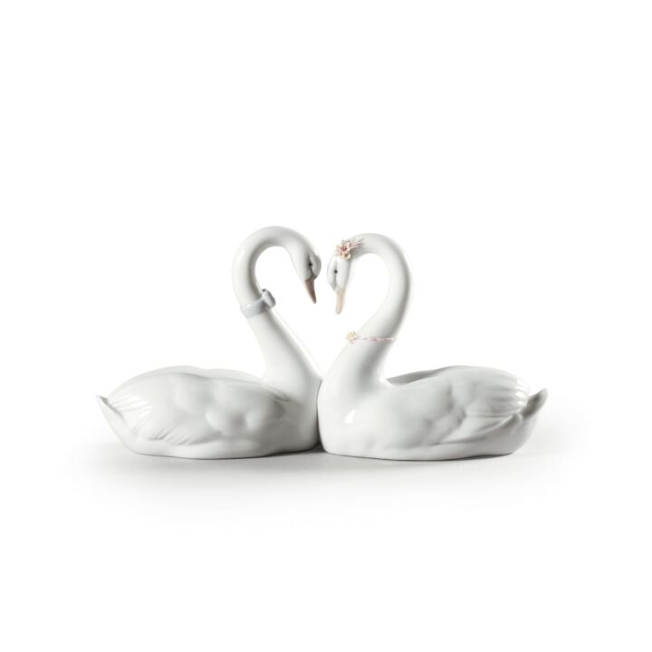 Figura cisnes Corazón blanco en Lladró