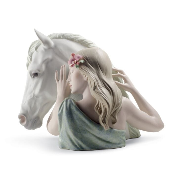 A True Friend Woman Figurine. Limited Edition in Lladró