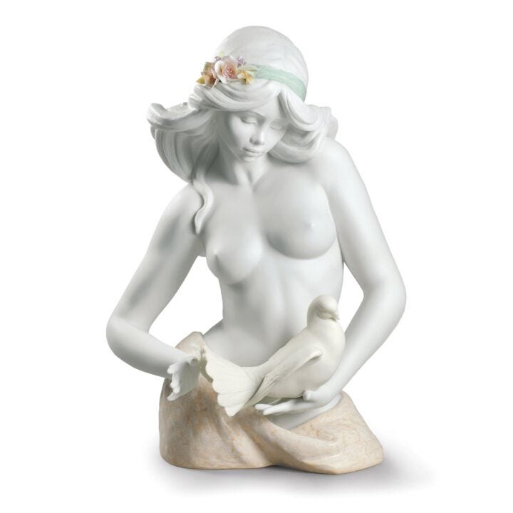 Figurina Donna Contemplazione in Lladró