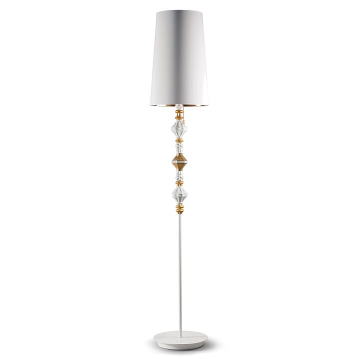 Belle de Nuit Floor Lamp II. Golden Luster (CE) in Lladró