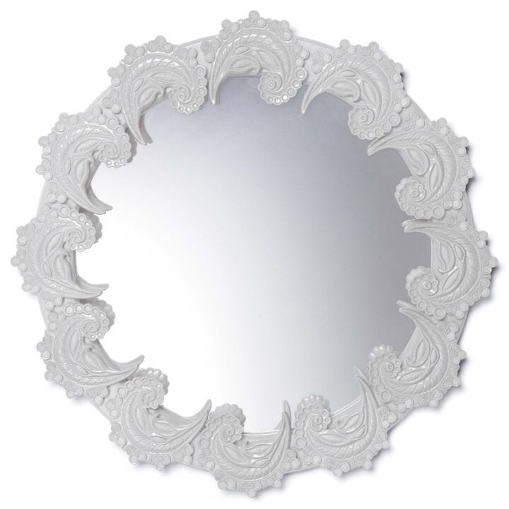 Specchio spirali (Bianco) in Lladró
