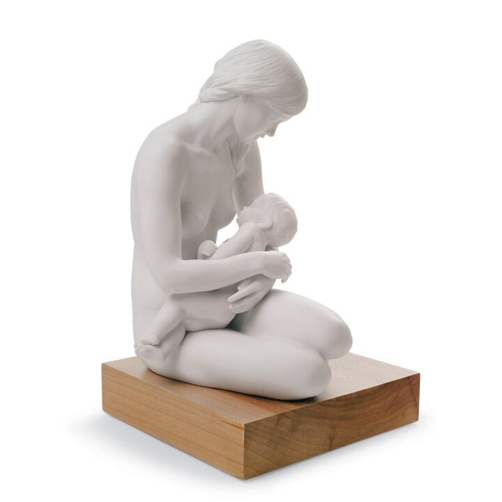 A Nurturing Bond Mother Figurine in Lladró