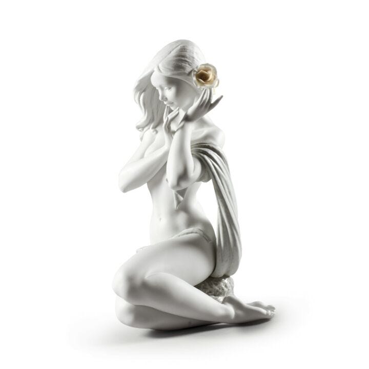 Figurina Donna Candida luce della luna. Bianco. Edizione limitata in Lladró