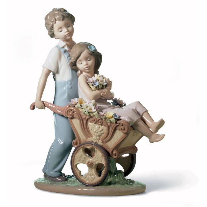  Lladro Bundle of Dreams 06905 Baby Girl in Stroller : Home &  Kitchen
