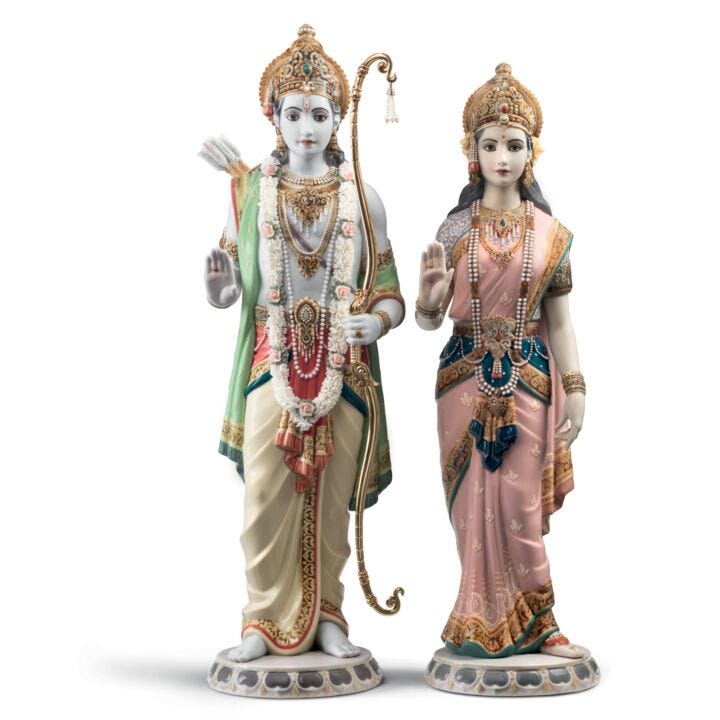 Escultura Rama y Sita. Serie limitada en Lladró