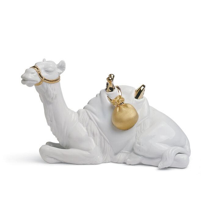 Figura El Camello en Belén. Lustre oro en Lladró