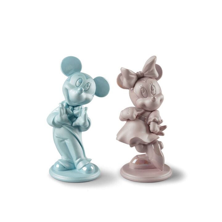 ミッキーマウス(Blue)&ミニーマウス(Pink)セット in Lladró