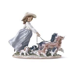 Figura niña con perros La gran familia