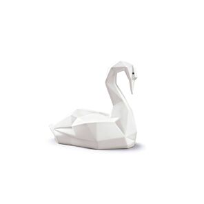 Figurina Cigno. Bianco opaco