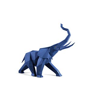 Scultura Elefante (azzurro)