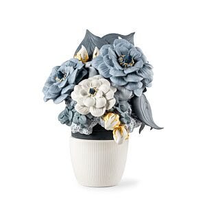 Mini vaso per fiori - Pappagallino blu - Quail Ceramics
