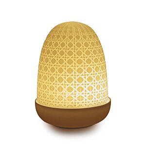 Wicker Dome Table Lamp