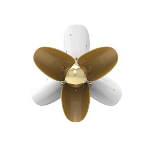 Blossom Wall Sconce. White and gold. (CE/UK/CCC)