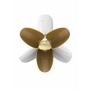 Blossom Wall Sconce. White and gold. (JP)