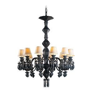 Belle de Nuit 12 Lights Chandelier. Absolute Black (JP)