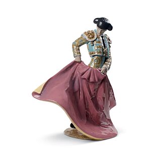 Matador Man Sculpture. Green Outfit. Limited Edition