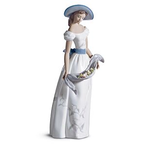 Petals of The Wind Woman Figurine - Lladro-USA