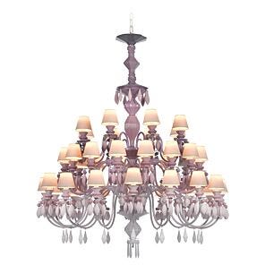 Belle de Nuit 40 Lights Chandelier. Pink (JP)