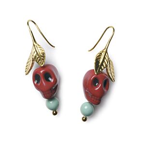 Pendientes calavera Frida Kahlo