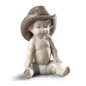 Boy with Cowboy Hat Figurine