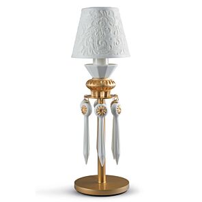 Belle de Nuit Lithophane Table Lamp with Tears. Golden Luster (CE)