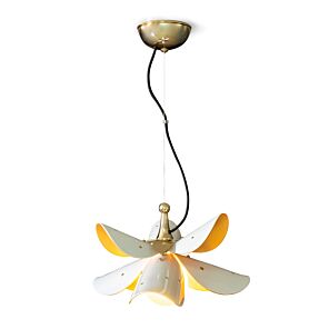 Blossom Hanging Lamp. White-Gold (CE/UK/CCC)