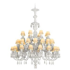 Belle de Nuit 40 Lights Chandelier. White (CE/UK)