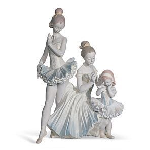 Lladro Our Ballet Pose Dancers Figurine 01009286