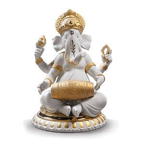 Dancing Ganesha Figurine. Limited Edition - Lladro-USA