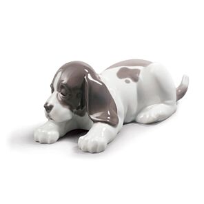 Sleepy Puppy Figurine