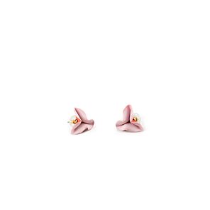 Lola  Stud Earrings. Pink & Red